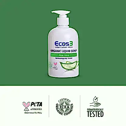 Sertifikalı Organik Sıvı Sabun - Aloe Vera - 500 ml