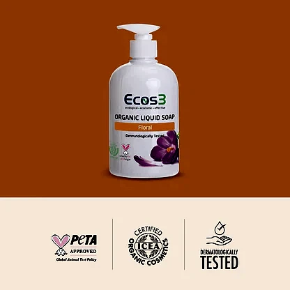 Sertifikalı Organik Sıvı Sabun - Floral - 500 ml