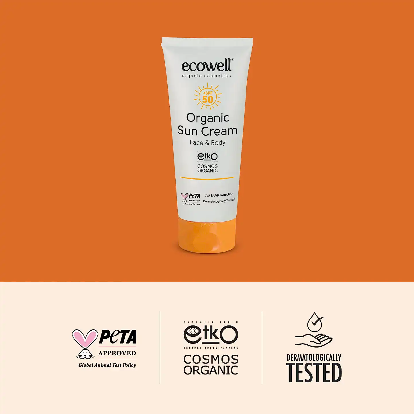 Sertifikalı Organik Güneş Kremi SPF 50 - 110 gr