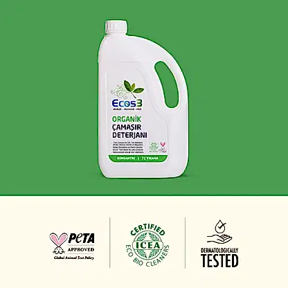 Sertifikalı Organik Çamaşır Deterjanı - 2.5 lt