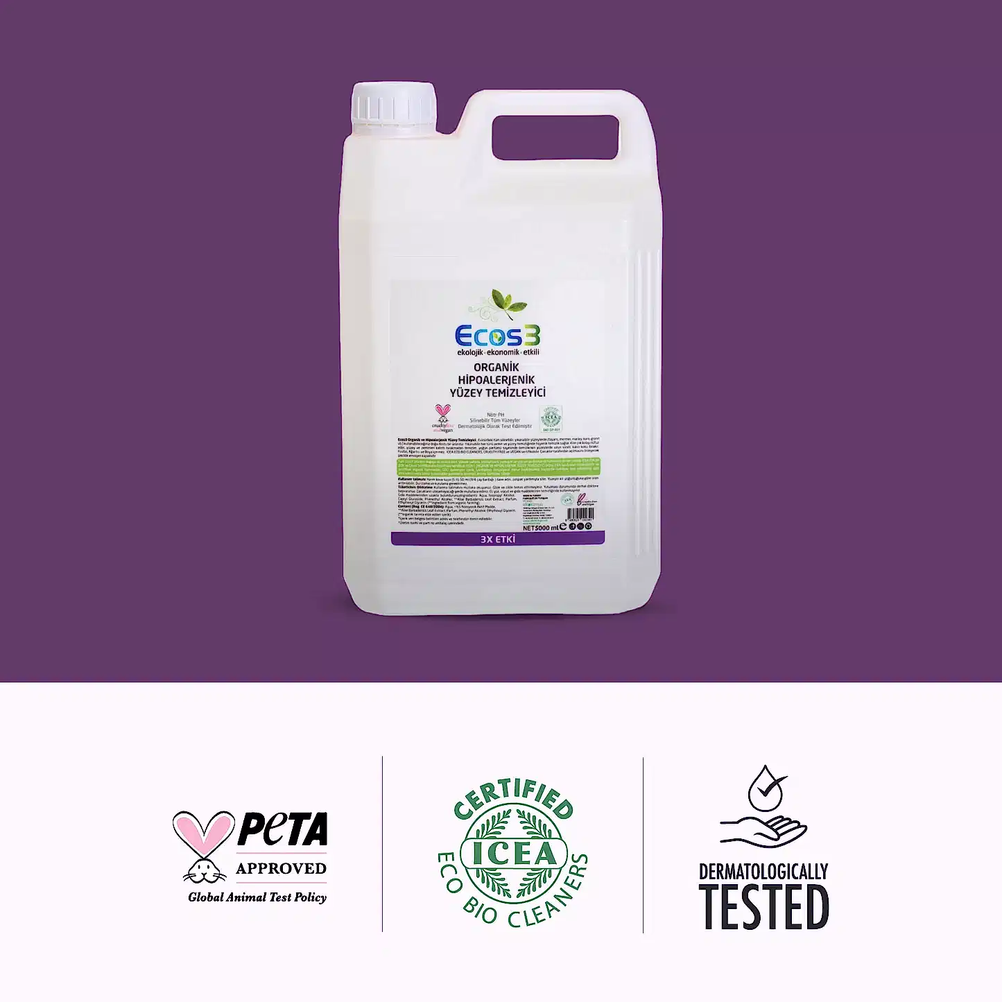 Sertifikalı Organik Yüzey Temizleyici - 5 lt