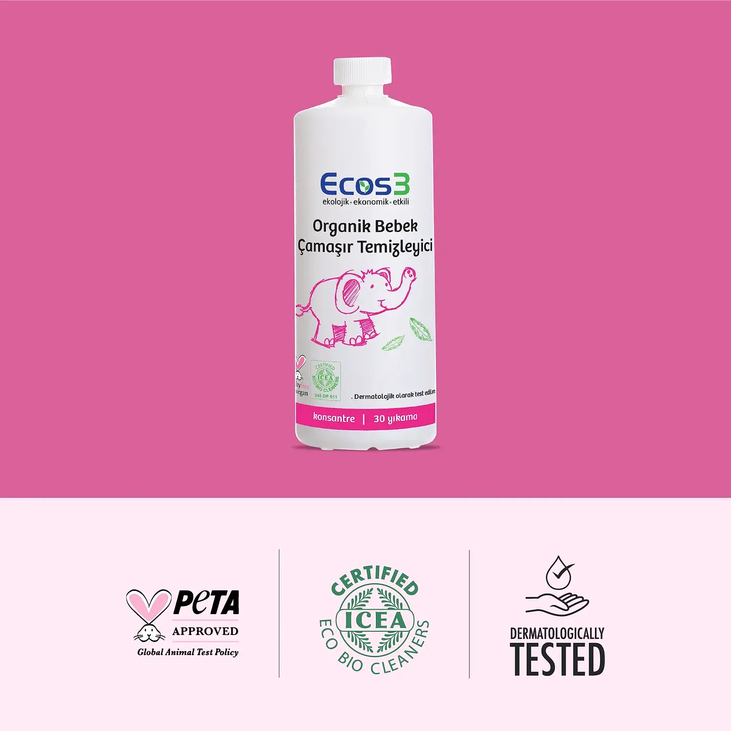 Sertifikalı Organik Bebek Çamaşır Temizleyici - 1050 ml