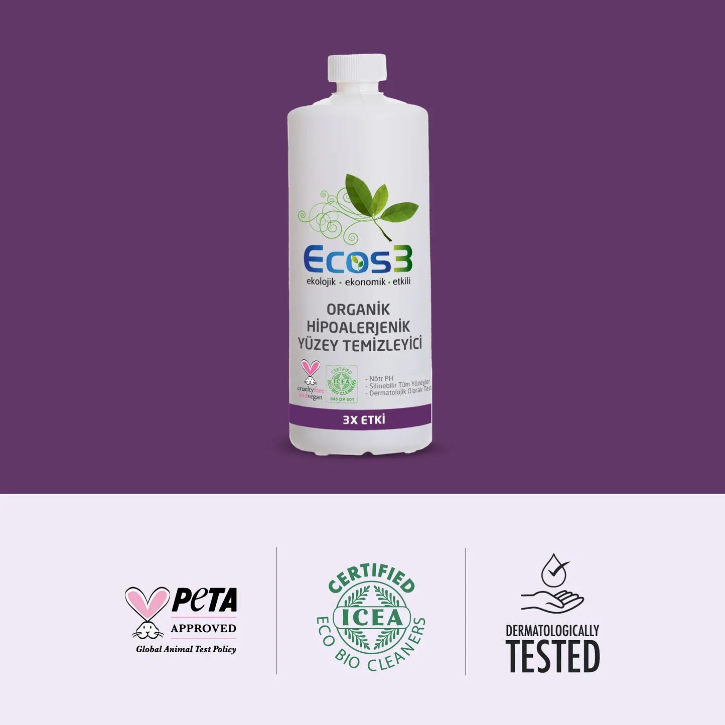 Sertifikalı Organik Yüzey Temizleyici - 1 lt