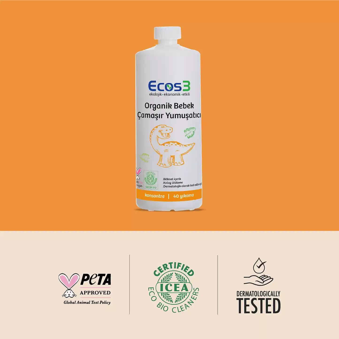 Sertifikalı Organik Bebek Çamaşır Yumuşatıcı - 1000 ml