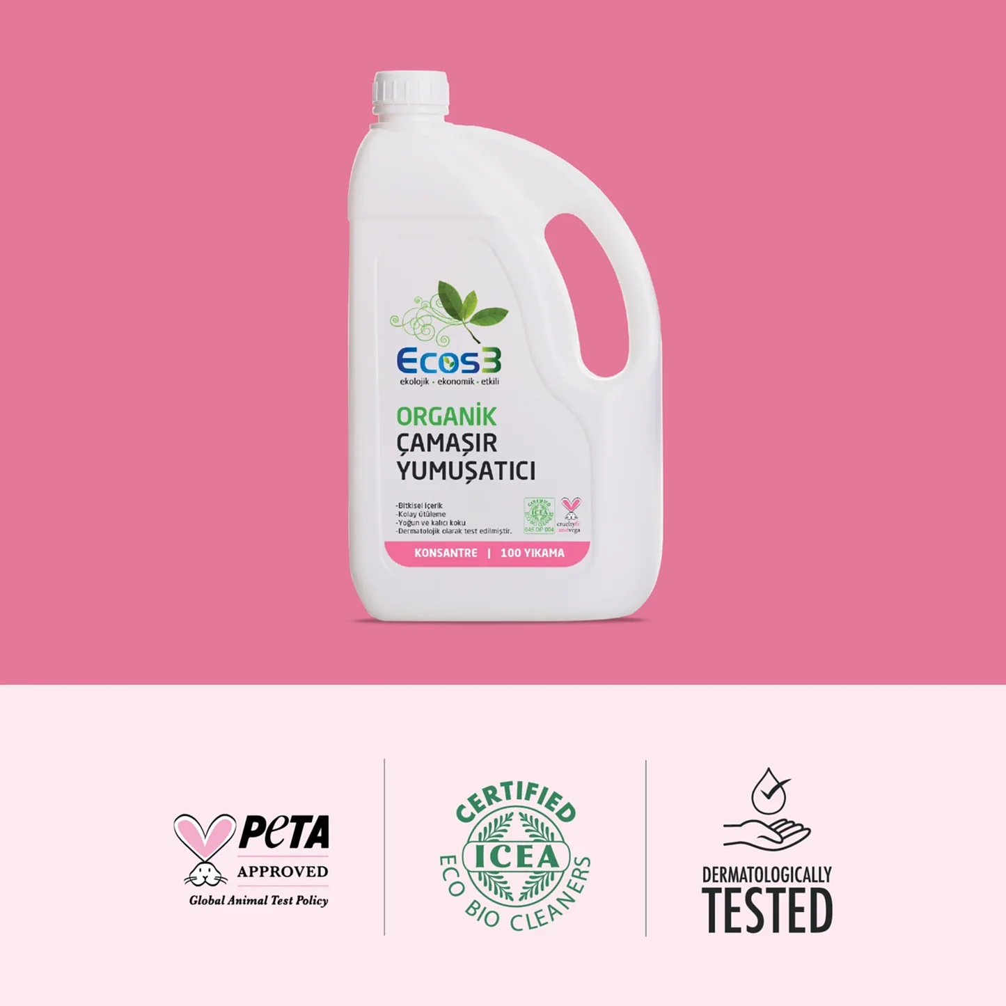 Sertifikalı Organik Çamaşır Yumuşatıcı - 2.5 lt