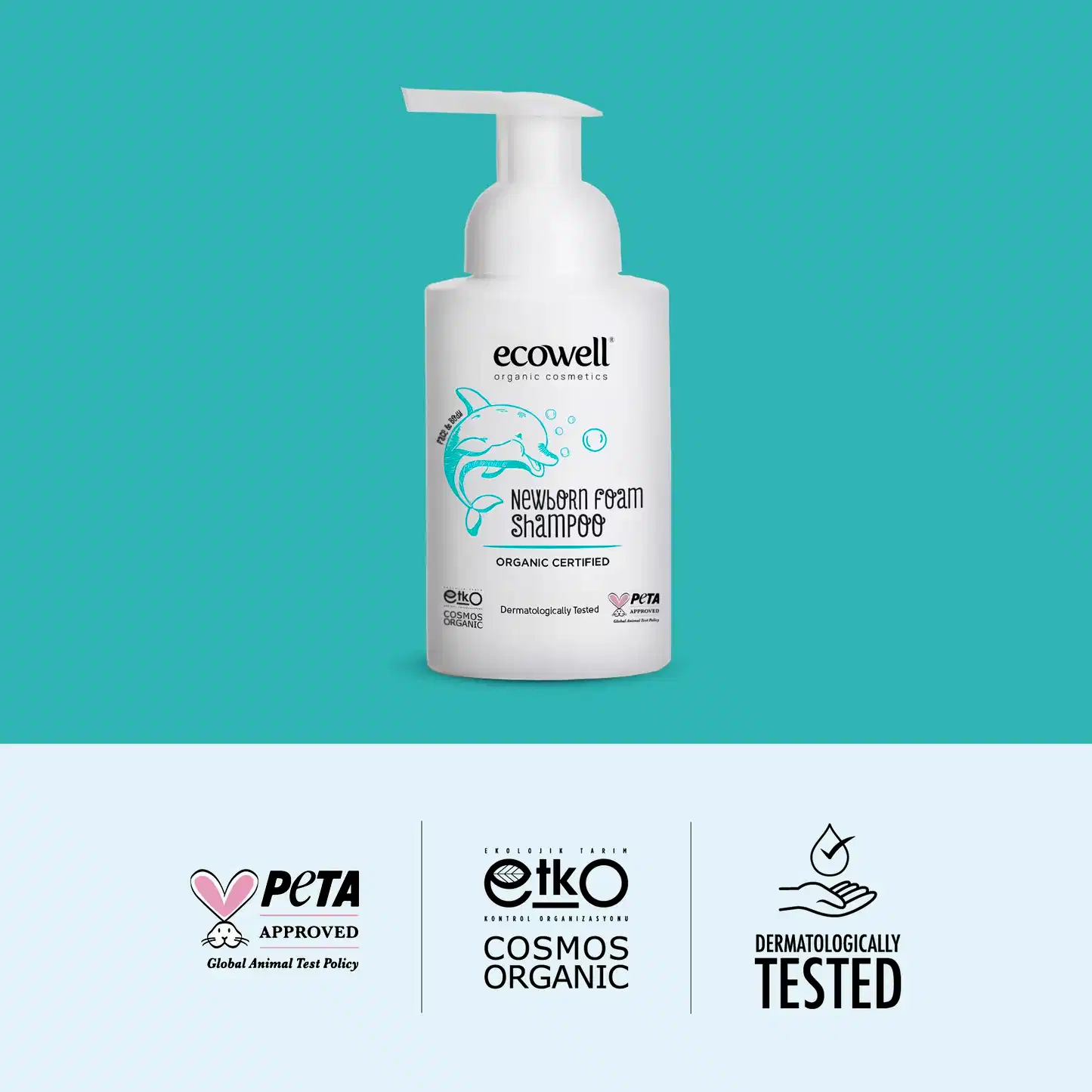 Sertifikalı Organik Yenidoğan Köpük Şampuan - 300 ml