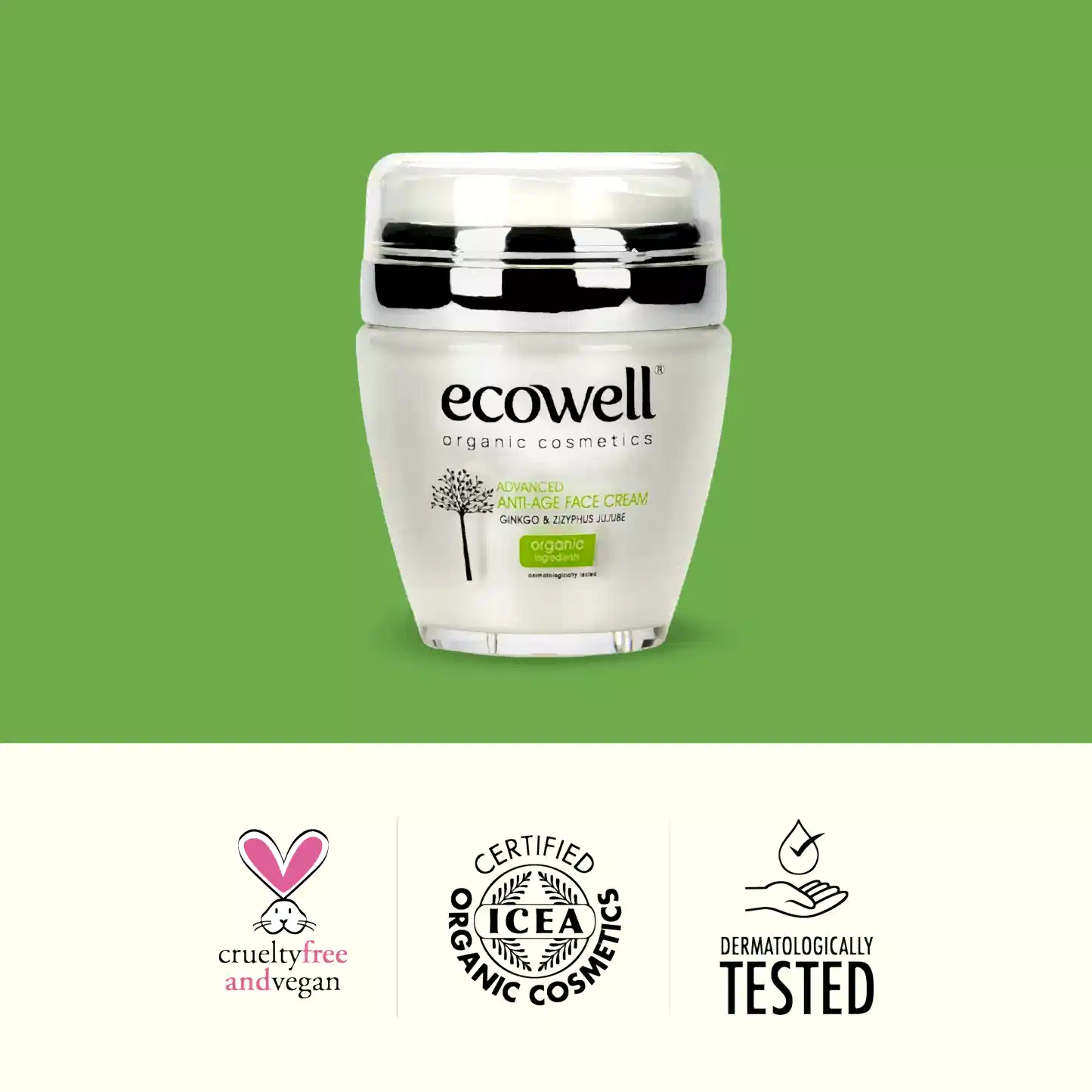 Sertifikalı Organik Yaşlanma Karşıtı Yüz Kremi - 50 ml