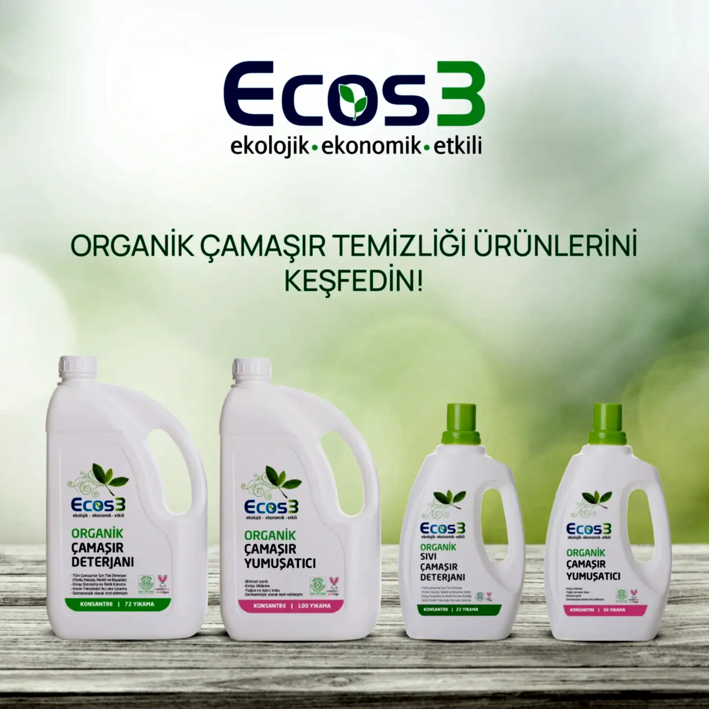 Sertifikalı Organik Çamaşır Deterjanı - 2.5 lt