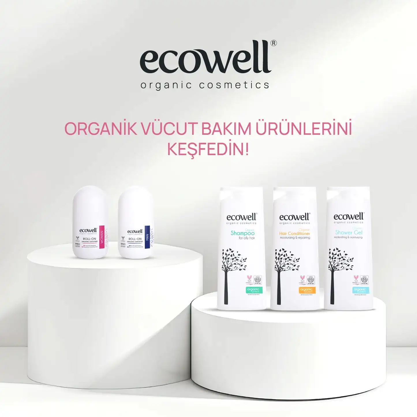 Sertifikalı Organik Kadın Deodorant Roll-on - 75 ml