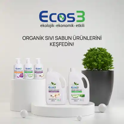 Sertifikalı Organik Sıvı Sabun - Beyaz Manolya - 500 ml