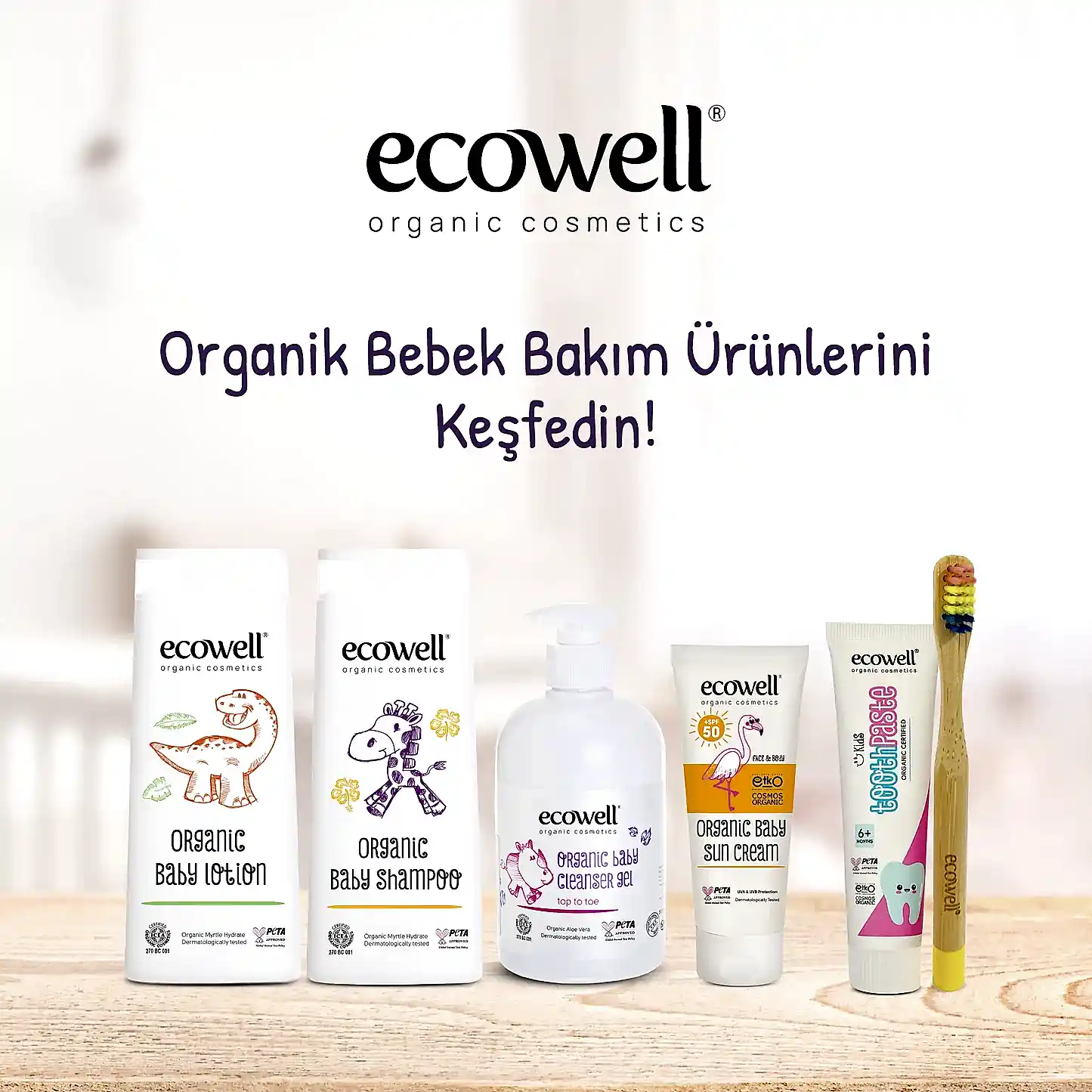 Sertifikalı Organik Yenidoğan Köpük Şampuan - 300 ml