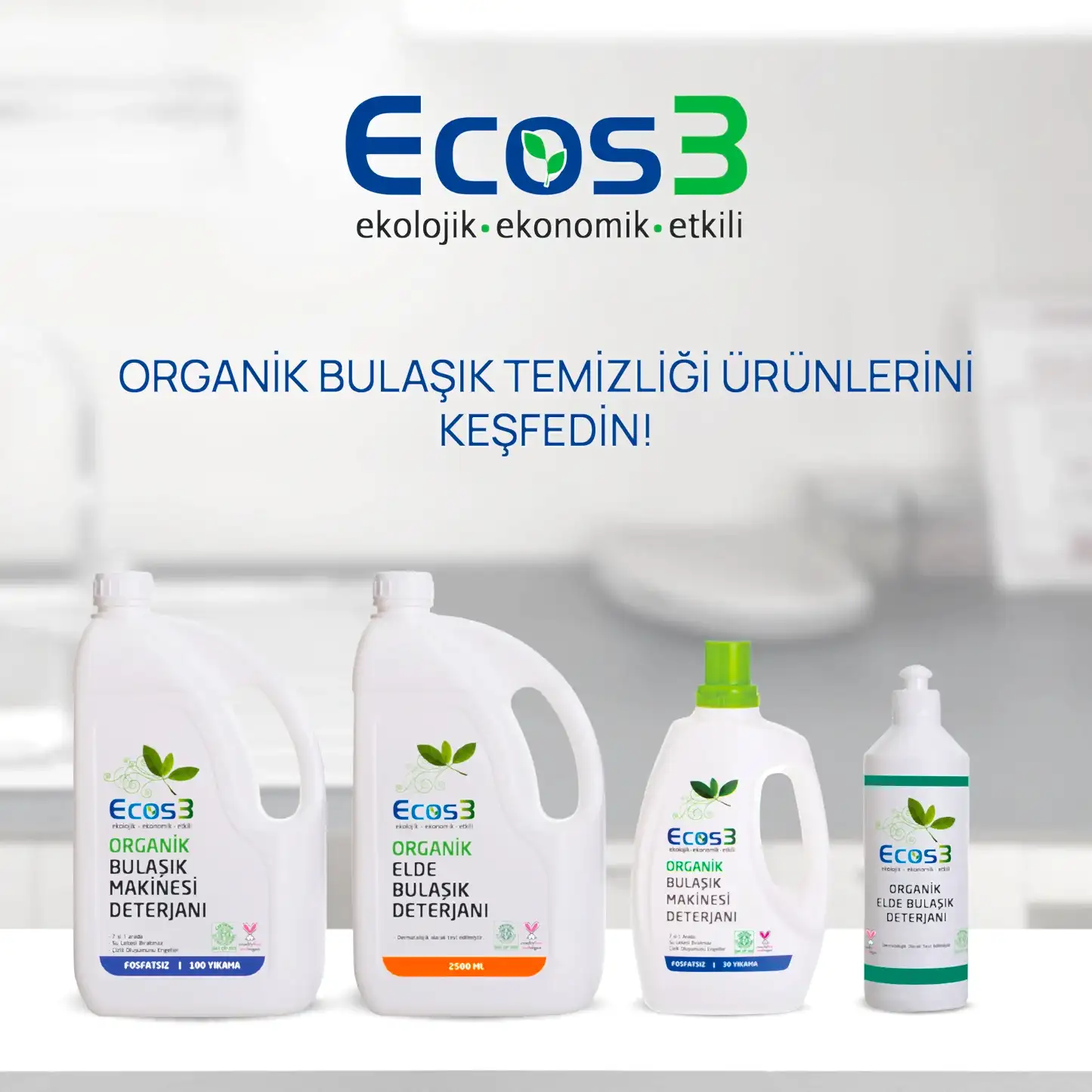 Sertifikalı Organik Bulaşık Makinesi Deterjanı - 2.5 lt