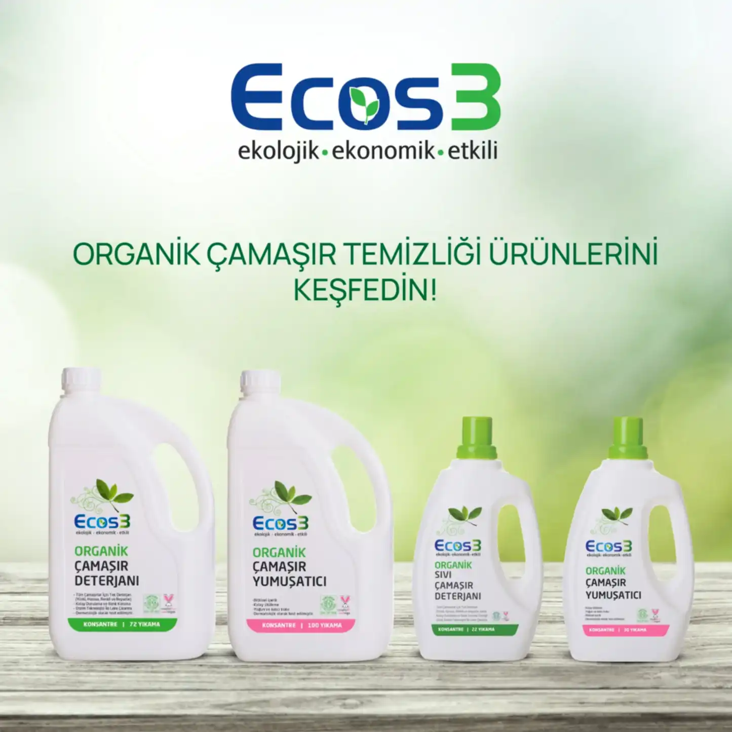 Sertifikalı Organik Çamaşır Deterjanı - 750 ml