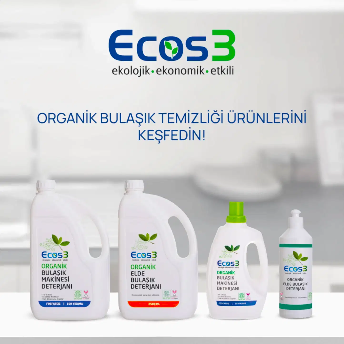 Sertifikalı Organik Elde Bulaşık Deterjanı - 2.5 lt