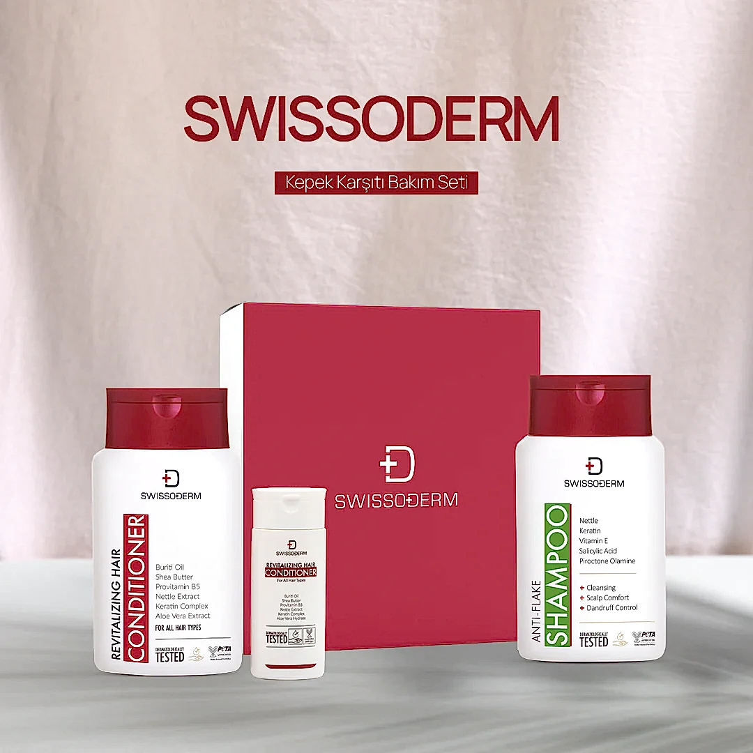 Doğal İçerikli Swissoderm Kepek Karşıtı Bakım Seti